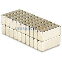 5Magneti al neodimio per terre rare N35 super resistenti, 20 mm x 8 mm x 5 mm