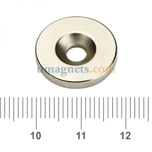 20pcs 8mm x 3mm Hole 5mm Rare Earth N50 Round Neodymium Counter Sunk Ring Magnets 1 Nickel Plated - Image 2