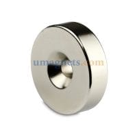 2pcs 35mm x 10mm Hole 6mm Big Round Ring Magnet Disc Rare Earth Neodymium N50 Grade Nickel Coated