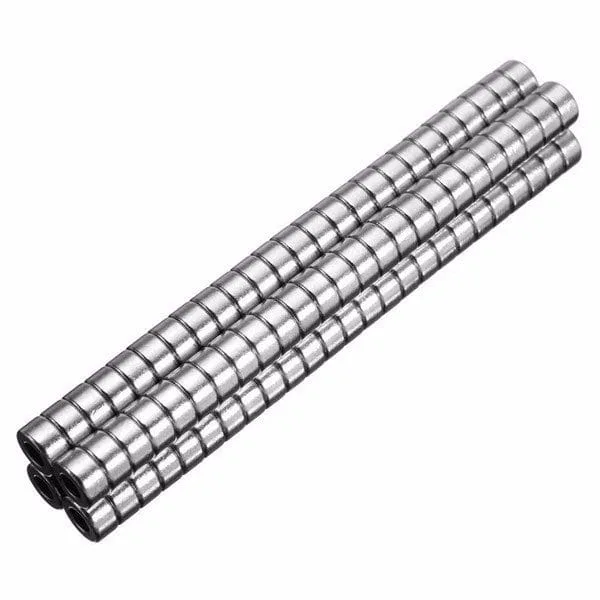 6mm OD x 3mm ID x 3mm Thick Rare Earth Ring Magnet N50 nickel-plated Neodymium Ring Magnets for sale Crafts - Obraz 3