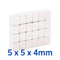 Visão alternativa de 5mm x 5mm x 4mm Rare Earth Neodymium Block Magnet N52 Strong Cuboid Magnet 5x5x4mm Rectangular Magnets