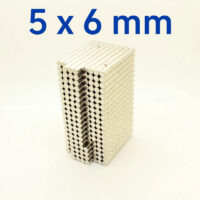 Visão alternativa de 5mm x 6mm Neodymium Rod Magnet N35 Super Strong Disc Round 5x6mm Cylinder Rare Earth Magnets Sale