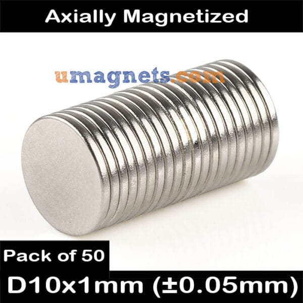 10mm X 1mm N35 Strong Disc Rare Earth Neodymium Round