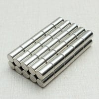 6mm x 10mm Neodymium Rod Magnets N35 Strong Rare Earth Cylinder Magnets Craft for Sale Home Depot (50 Pack)