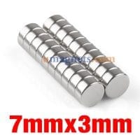 7mm X 3mm N35 Strong Powerful Disc Round Rare Earth Neodymium Magnet Nickel Plated Small Magnets Amazon
