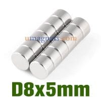 8mm x 5mm Neodymium Disc Magnets N35 Strong Rare Earth Round Magnets 8x5mm Fridge Magnet Sale