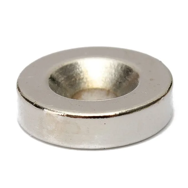 20pcs N50 15mm x 4mm with 4mm Hole Strong Round Neodymium Magnets Countersunk Ring Nickel Plated - Immagine 7