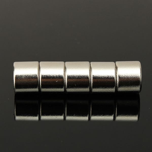 10mm x 8mm N42 Strong Round Disc Cylinder Toy Tool Rare Earth Neodymium Magnets Nickel Plated Magnetic Disc - Bild 2