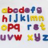 A-Z خطابات خشبية مغناطيس الثلاجة مجموعة اطفال التعليمية