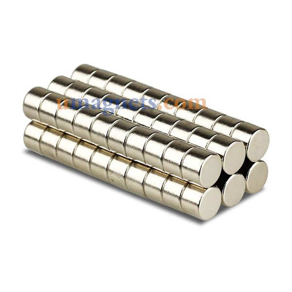 7mm x 5mm N35 Strong Round Cylinder Disc Rare Earth Neodymium Magnets Nickel Plated Neodymium Magnets For Sale