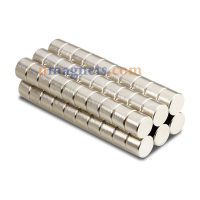 8mm x 6mm N35 Strong Round Cylinder Disc Rare Earth Neodymium Magnets Nickel Plated Super Magnets