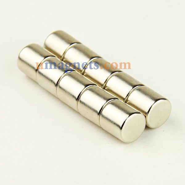 10mm X 10mm N35 Strong Cylinder Round Rare Earth Neodymium Magnets Nickel Plated Magnets Amazon