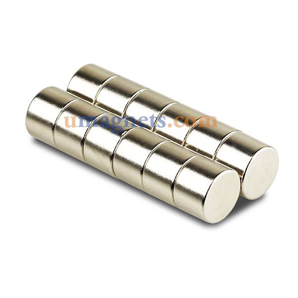 14mm x 10 mm N35 Super Strong Rund Zylinder Disc Seltene Erden Neodym-Magneten vernickelt Magnetplatten