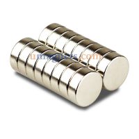 15mm x 5mm 3/5" x 1/5" N35 Super Strong Round Disc Fridge Wall Rare Earth Neodymium Magnets Nickel Plated Round Strong Magnets