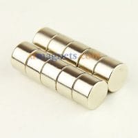 15mm X 10mm N35 Super Strong Round Cylinder Round Rare Earth Neodymium Magnets Nickel Plated Washer Magnets