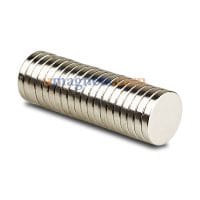 18Magneti al neodimio circolari per terre rare N35 da mm x 3 mm, nichelati Acquista un Powerfol Madnet