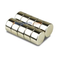 18mm x 10mm N35 Super Strong Round cirkulär cylinder Rare Earth Neodymium Magneter förnicklad Belagda Magneter