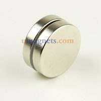 24mm x 5mm N35 super stærk Runde Cylinder Disc Rare Earth Neodym magneter Forniklet Magnetisk Motor