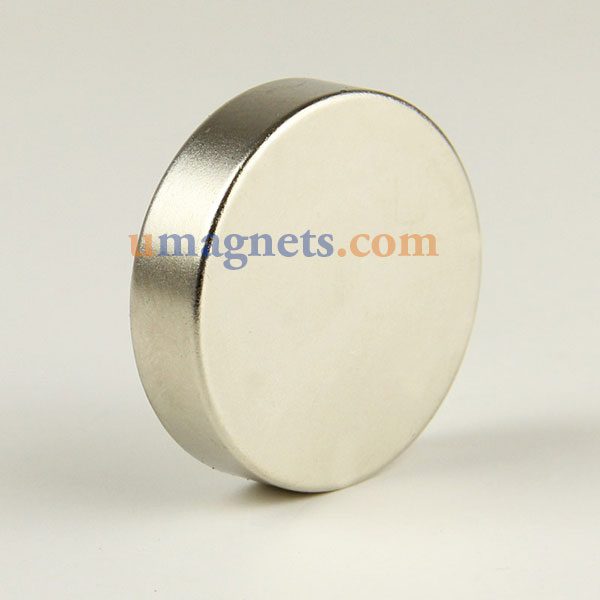 40mm x 10mm N35 Super Strong Ronde cirkelcilinder Rare Earth Neodymium magneten vernikkeld Grote Neodymium magneten te koop