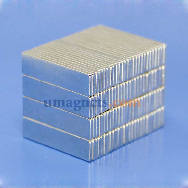 20mm X X 5mm 두께 1mm N35 네오디뮴 자석 블록 초강력 자석
