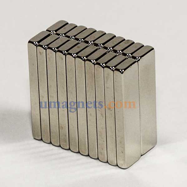 20ミリメートル×5ミリメートルのx厚さ2mm N35ネオジムブロック磁石超強力マグネット