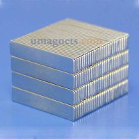 25mm x 5mm x 1mm thick N35 Neodymium Block Magnets Super Strong Magnets