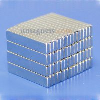 25mm x 5 mm x 2 mm di spessore N35 neodimio Block Magneti Magneti Super Strong