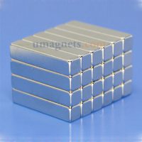 25mm x 5mm x 5mm thick N35 Neodymium Block Magnets Super Strong Magnets