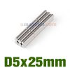 5mm x 25mm N35 Neodymium Rod Magneter Köpställen Magneter