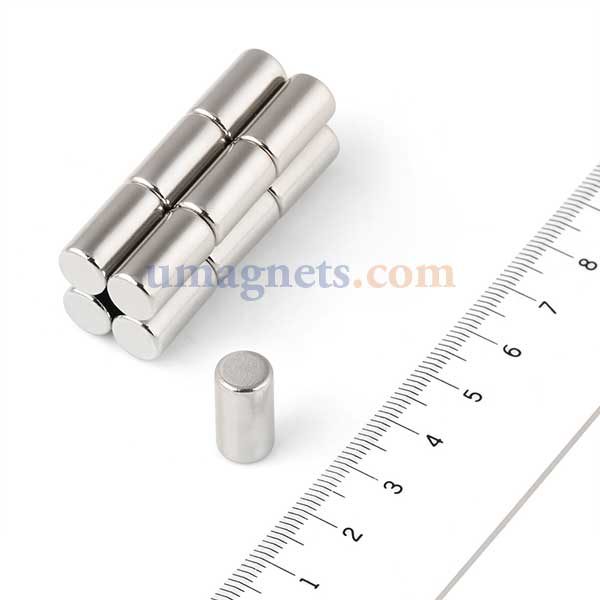 6mm x 30mm N35 Neodymium Rod Magnets Strong Refrigerator Magnets