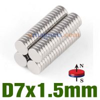 N35 7mmx1.5mm Neodym (NdFeB) Sjældne Earth Disc magneter