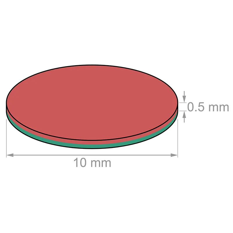 N35 Maget Néodyme Pour Les Arts, L'Artisanat, la Fabrication de Modèles - 10mm dia x 2mm D'Épaisseur - 1kg de Traction - Pack de 20