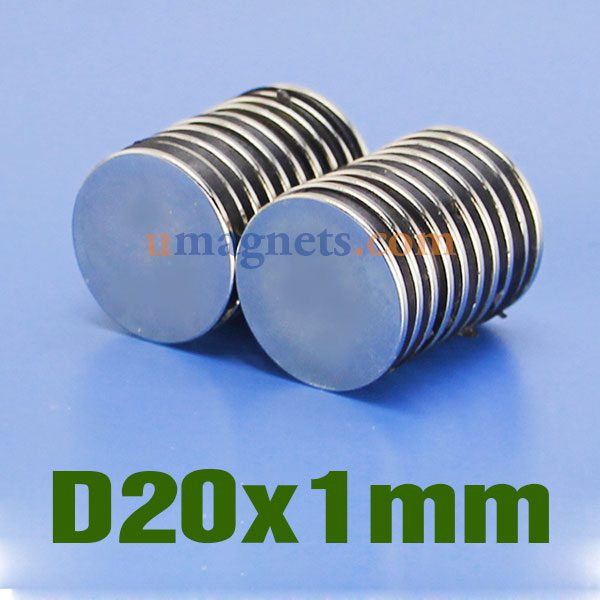 N35 20mmx1mm неодима (NdFeB) Редкоземельные магниты диска
