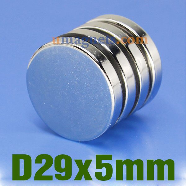 N35 29mmx5mm Neodymium (NdFeB) Rare Earth Disc magneter