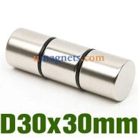 Alternativ visning av 30mmx30mm Disk N52 Magnet Rare Earth NdFeB Neodymium Permanent Magnet Very Powerful