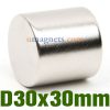 30mmx30mm Platten N52 Magnet Seltene Erden NdFeB Neodym-Permanentmagnet sehr leistungsstark