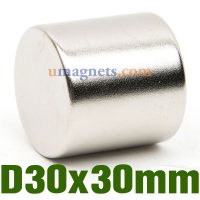 30mmx30mm Disk N52 Magnet Rare Earth NdFeB Neodym Permanent Magnet Meget kraftfuld