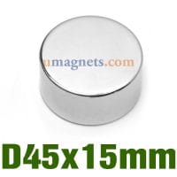 N35 45mmx15mm Neodymium (Ndfeb) Rare Earth Disc Magnets