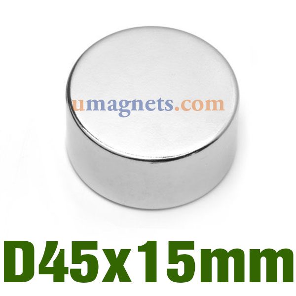 N35 45mmx15mm Neodymium (NdFeB) Rare Earth Disc Magneten