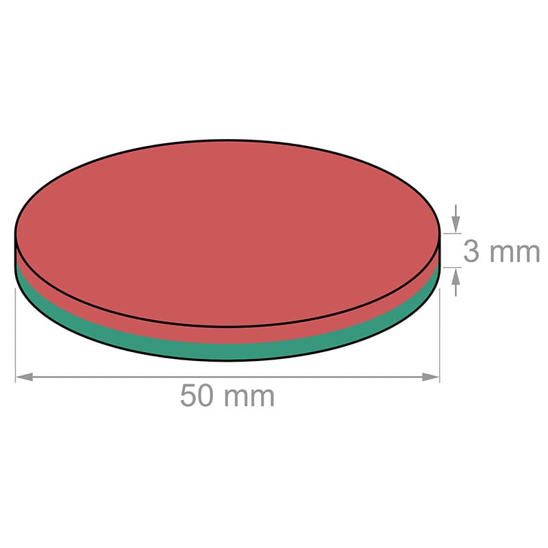 50mmx3mm Neodymium Disc Magnets Round Rare Earth Large Ultra N35 Strong Round Magnet Sale Home Depot (2 Pakata) - Kuva 2