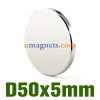 Okrągły 50 x 5 mm neodymu magnesami trwałymi 50 mm x 5 mm stopień N52 super mocne magnesy