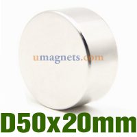 Super Kraftfull 50mm x 20mm Cylinder Neodymium Magnet 50x20 mm cylinder magnet sällsynta jord NdFeB magneter