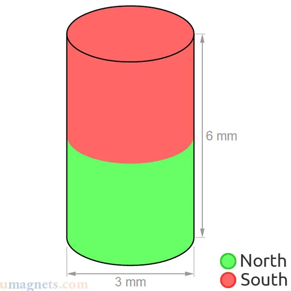 Magneti Al Neodimio N35 A Barra 9.5x13mm - Guy's Magnets (Confezione Piccola)