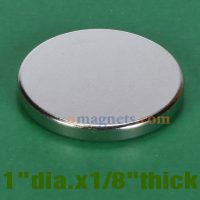 N35 1" dia. x 1/8" thick Neodymium (NdFeB) Rare Earth Disc Magnets