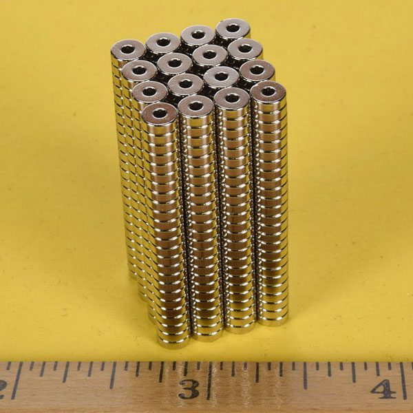5mm od x 1,5 mm id x 1,5 mm tyk N35 Neodym Ring Magneter cirkelring magneter