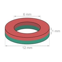 Alternativt syn på 12mm od x 6mm id x 1mm thick Neodymium Ring Magnets N35 Strong Rare Earth Tube Magnets