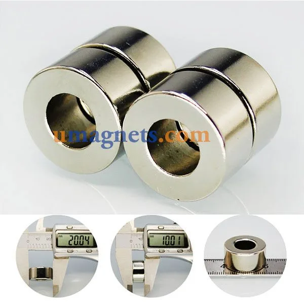 20mm od x 10mm id x 10mm thick Neodymium Ring Magnets N35 Powerful Rare Earth Circular Ring Magnets DIY Crafts (1 Paquet)