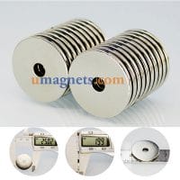 2pcs 25mm od x 5mm id x 2mm thick N35 Neodymium Ring Magnets Circular Ring Magnets