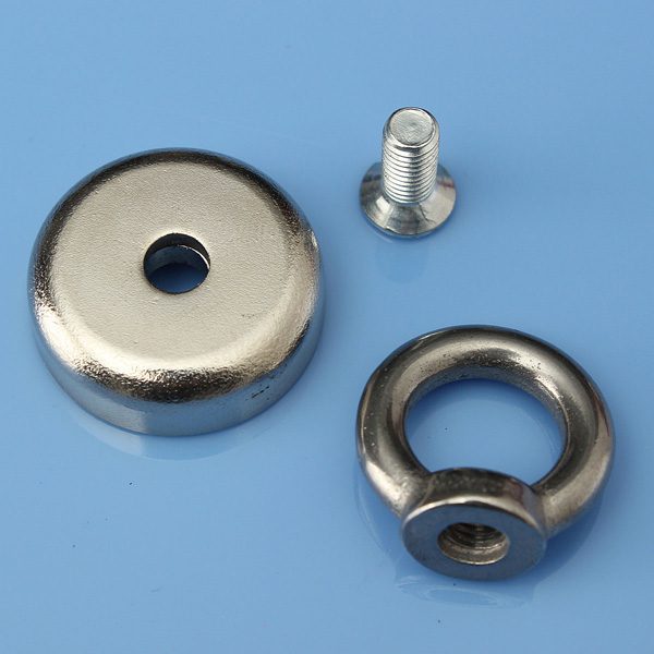 25x30mm Eyebolt Ring Magnet Salvage Tool Neodymium Magnet