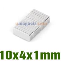 10x4x1 mm Sterke Block neodymmagneter N38 Rare Earth blokker der du kan kjøpe neodymmagneter (10mm x 4 mm x 1 mm)